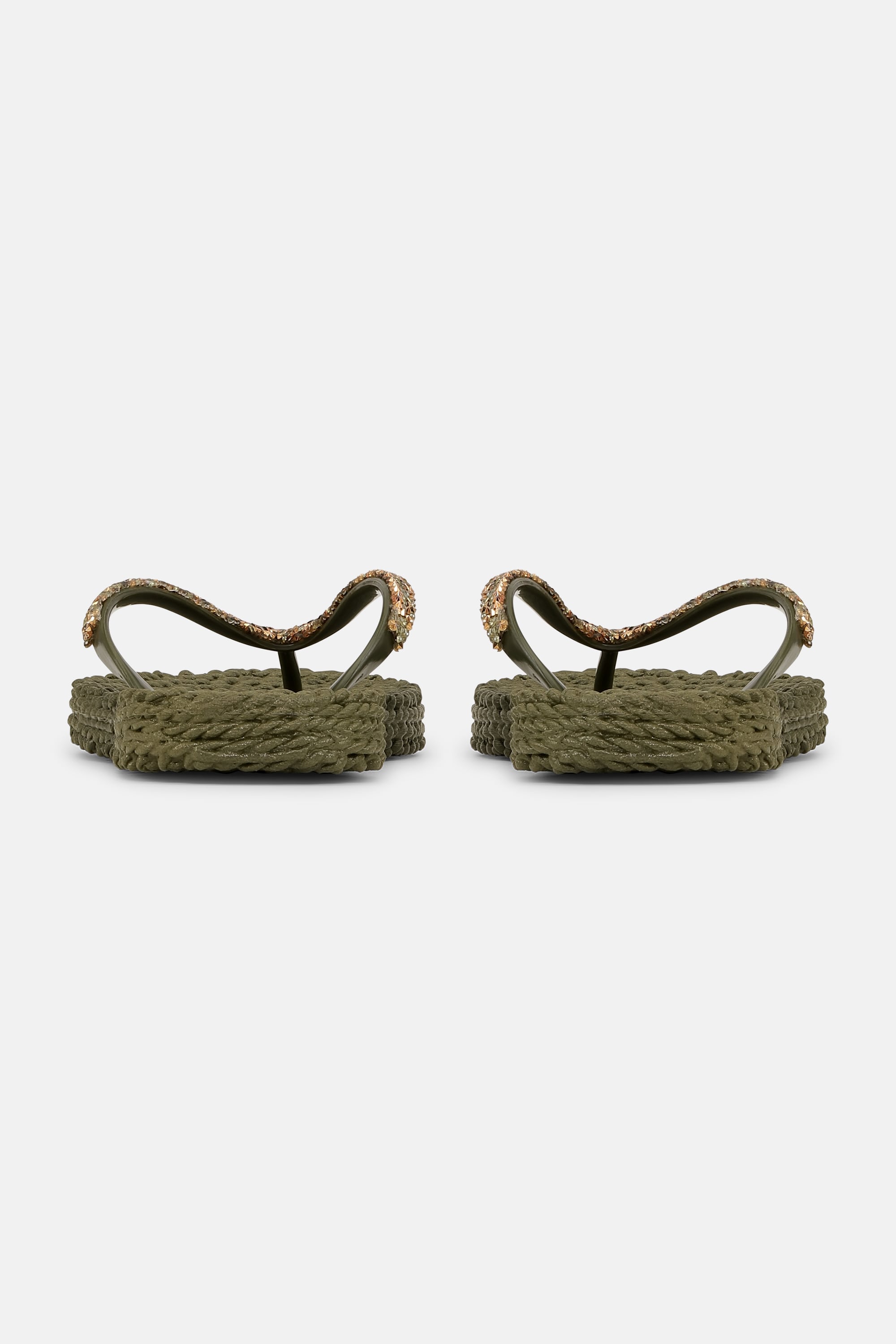 Flip Flops with Rhinestones - Army